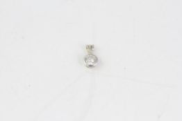 Fine 18ct white gold 1 carat diamond solitaire pendant. Fully hallmarked for 18ct gold. Set with
