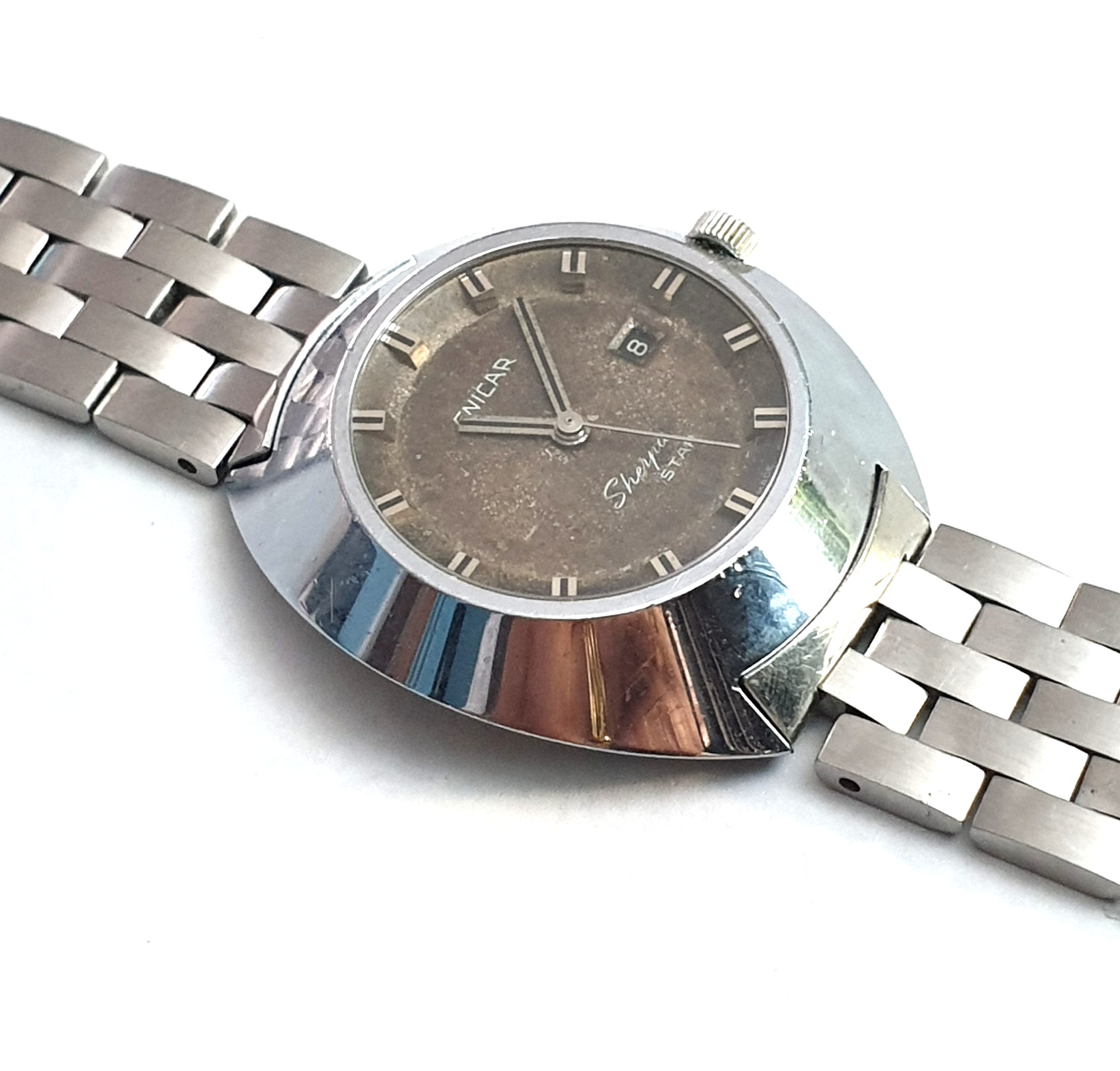 ENICAR SHERPA STAR UNISEX MODEL 765-06-01 AUTOMATIC DATE IN STAINLESS STEEL WITH ORIGINIAL - Image 6 of 8