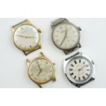 ***TO BE SOLD WITHOUT RESERVE*** GROUP OF VINTAGE WRISTWATCHES INCL. ROAMER JUNGHANS TIMEX, four