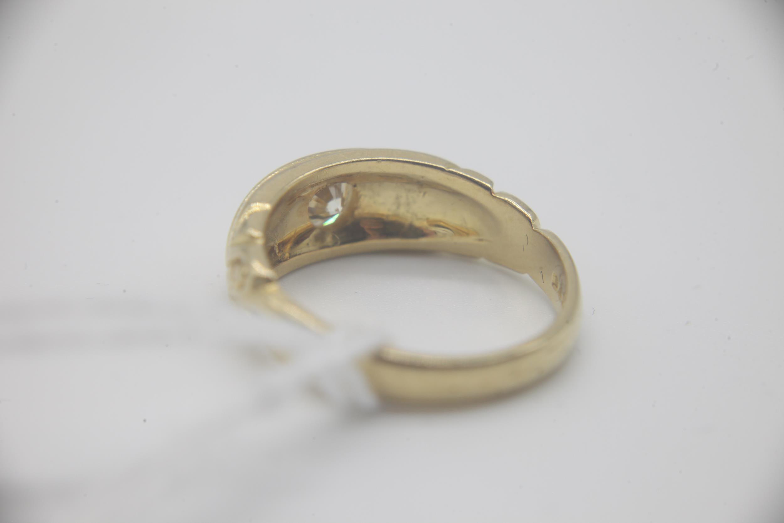 18ct Gold and Diamond Gypsy Band Ring Fully hallmarked for 18ct Gold with a London Assay Office mark - Image 4 of 4