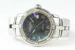 RAYMOND WEIL AUTOMATIC PARSIFAL COLLECTION REFERENCE 2841, mother of pearl dial, diamond set
