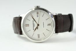 BAUME & MERCIER CLASSIMA 65773 AUTOMATIC WITH BOX, silvered dial, rose gold hour markers and