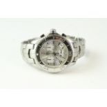 TAG HEUER LINK CHRONOGRAPH REFERENCE CJ111, silvered dial, subsidary dials (3), polished outer