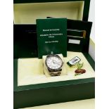 18CT WHITE GOLD ROLEX SKYDWELLER 326939 BOX AND PAPERS 2013