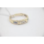 Fine 18ct Gold Sapphire and Diamond RingMarked 750 for 18ct Gold set with Brilliant Cut Diamonds