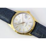 ROLEX OYSTER PERPETUAL DATE REFERENCE 15505 CIRCA 1987, circular sunburst silver dial with baton