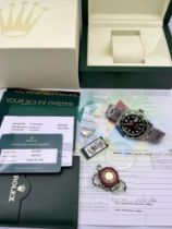 ROLEX SUBMARINER 'KERMIT' 16610LV BOX AND PAPERS 2009