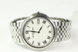 RAYMOND WEIL DRESS WATCH REFERENCE 5466, white dial Roman numerals, 40mm stainless steel case,