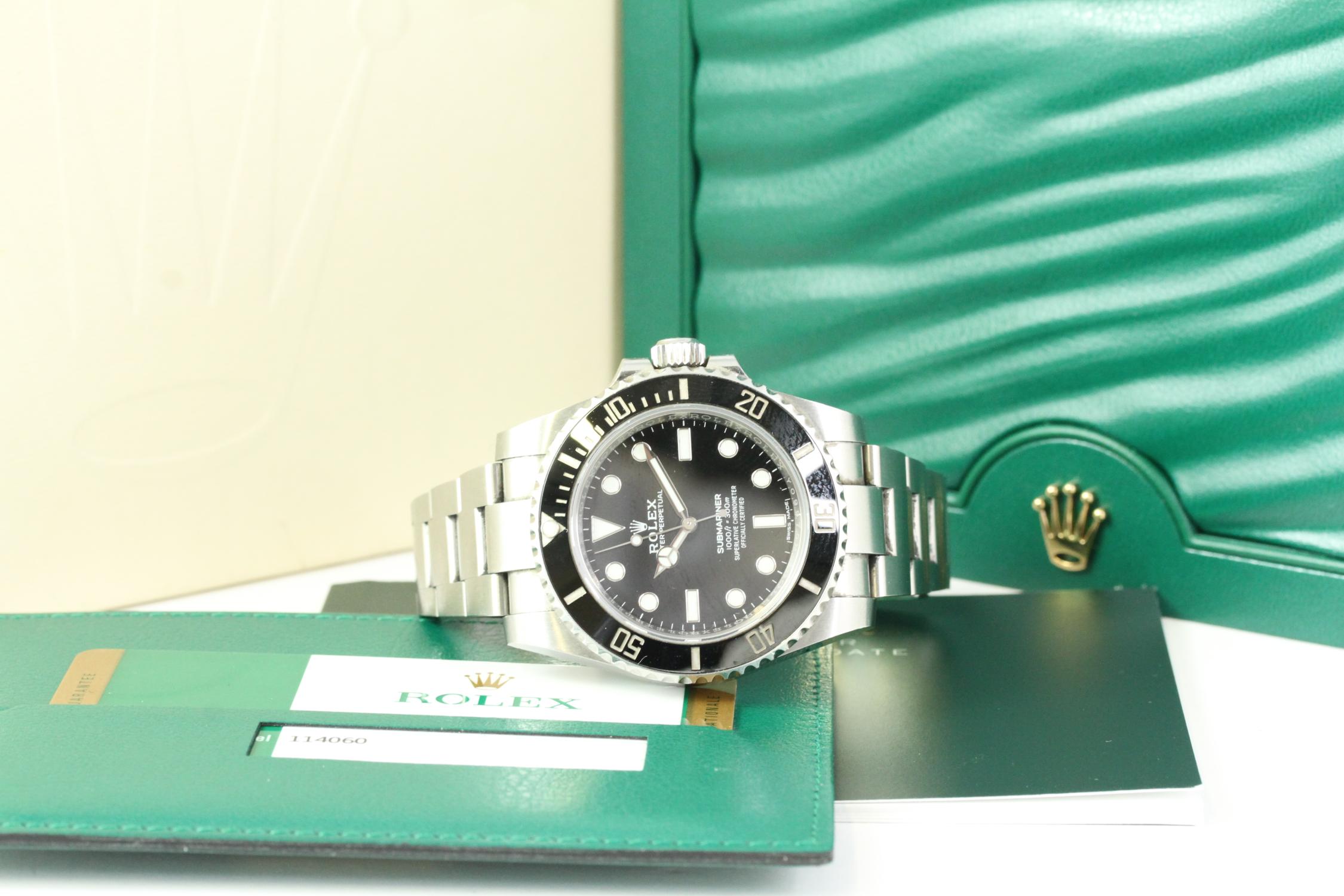 ROLEX SUBMARINER 114060 BOX AND PAPERS 2018