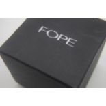 Fine 18ct gold Italian FOPE designer 20 pt diamond ring. Orignal box and papers . Signed made in