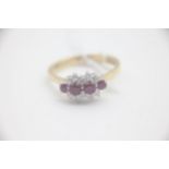 Fine 18ct Gold Ruby and Diamond Ring Fully hallmarked for 18ct Gold by the maker FEU. The head of