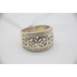 Fine 18ct Gold and Diamond Ring Marked 750 for 18ct Gold set with Channel set Brilliant Cut