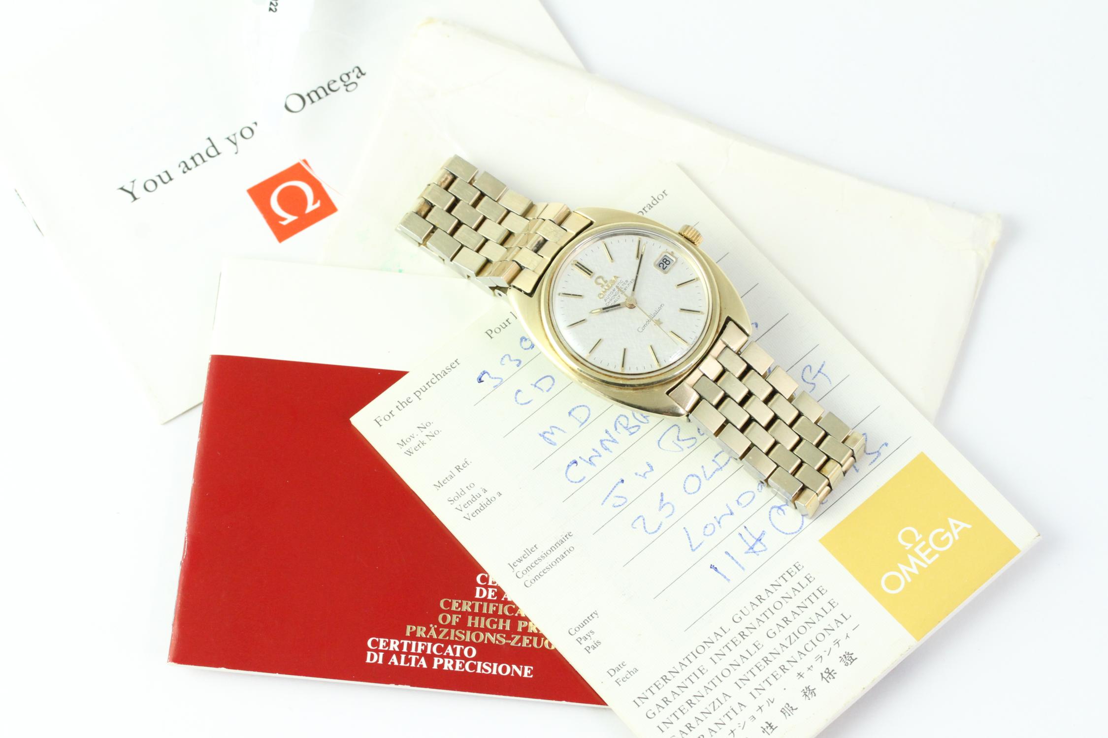 VINTAGE OMEGA CONSTELLATION REFERENCE 168.017 WITH PAPERS 1973 - Image 2 of 3