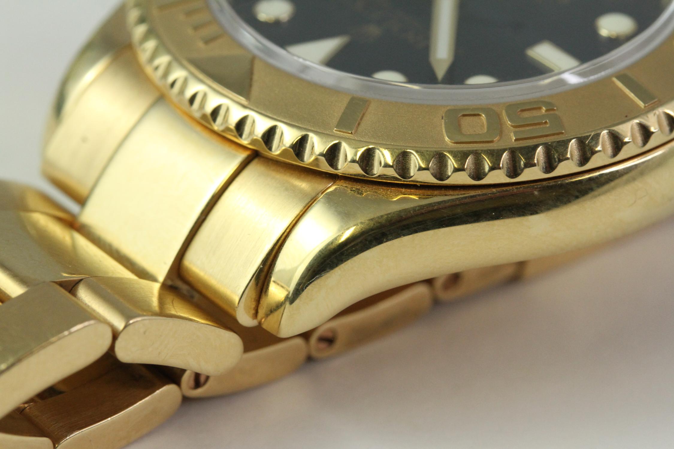 18CT GOLD ROLEX YACHT-MASTER 16628 WITH BOX AND PAPERS 2008 - Image 11 of 12