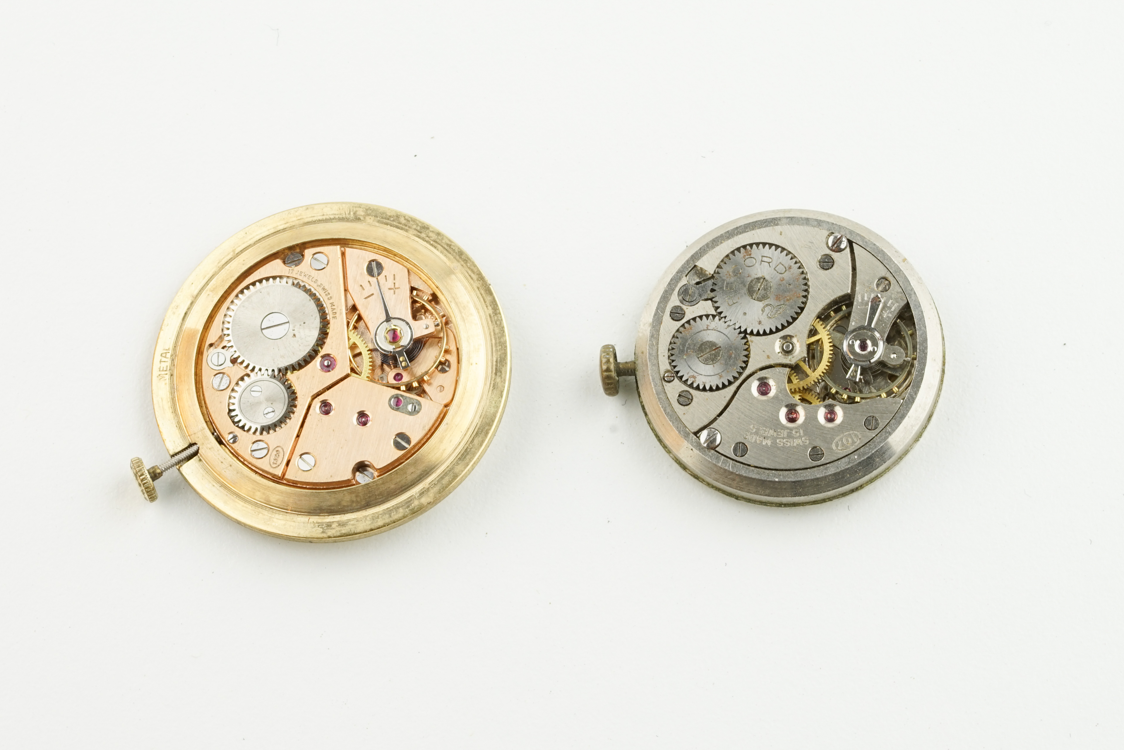 ***TO BE SOLD WITHOUT RESERVE*** PAIR OF WATCH PARTS INCLUDING RECORD, record dial movement and - Image 2 of 2