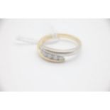 Fine 18ct Gold Five Stone Diamond Twist Ring Set with 29pts of Diamonds. Fully hallmarked with a