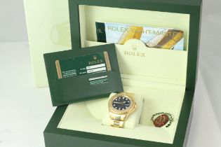 18CT GOLD ROLEX YACHT-MASTER 16628 WITH BOX AND PAPERS 2008