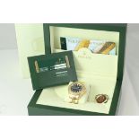 18CT GOLD ROLEX YACHT-MASTER 16628 WITH BOX AND PAPERS 2008