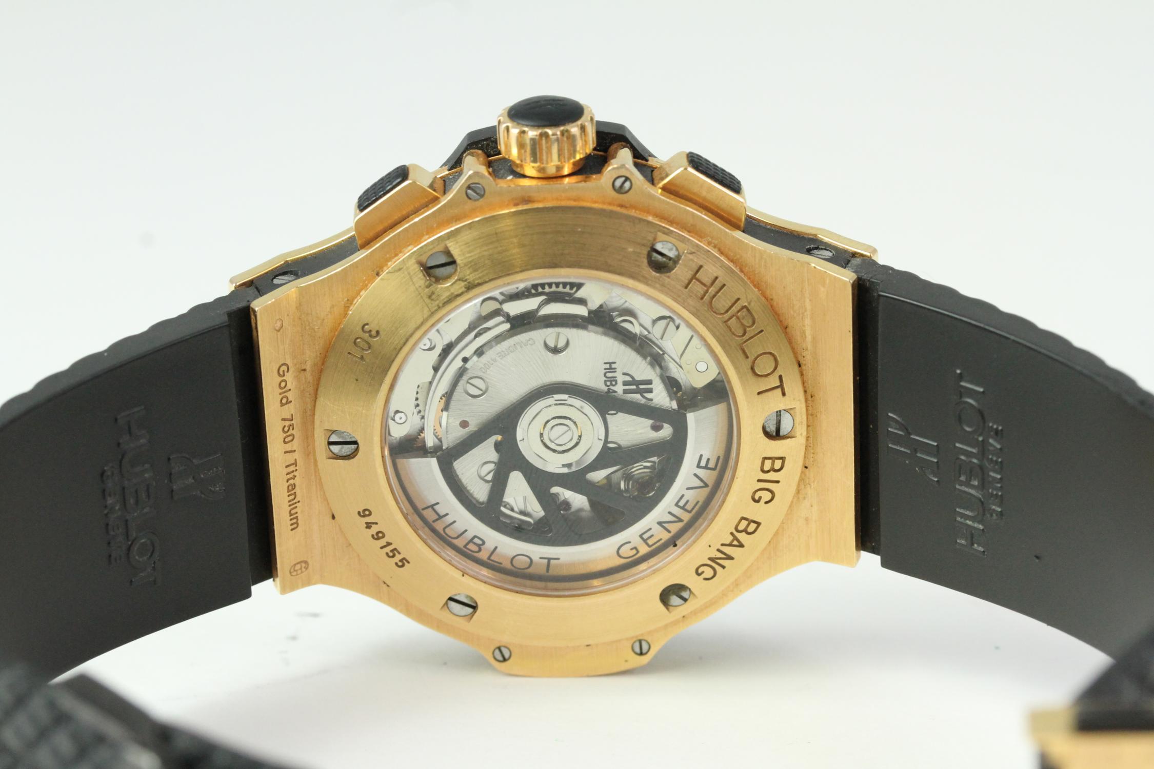 18CT HUBLOT BIG BANG CERAMIC CHRONOGRAPH BOX AND PAPERS - Image 5 of 5