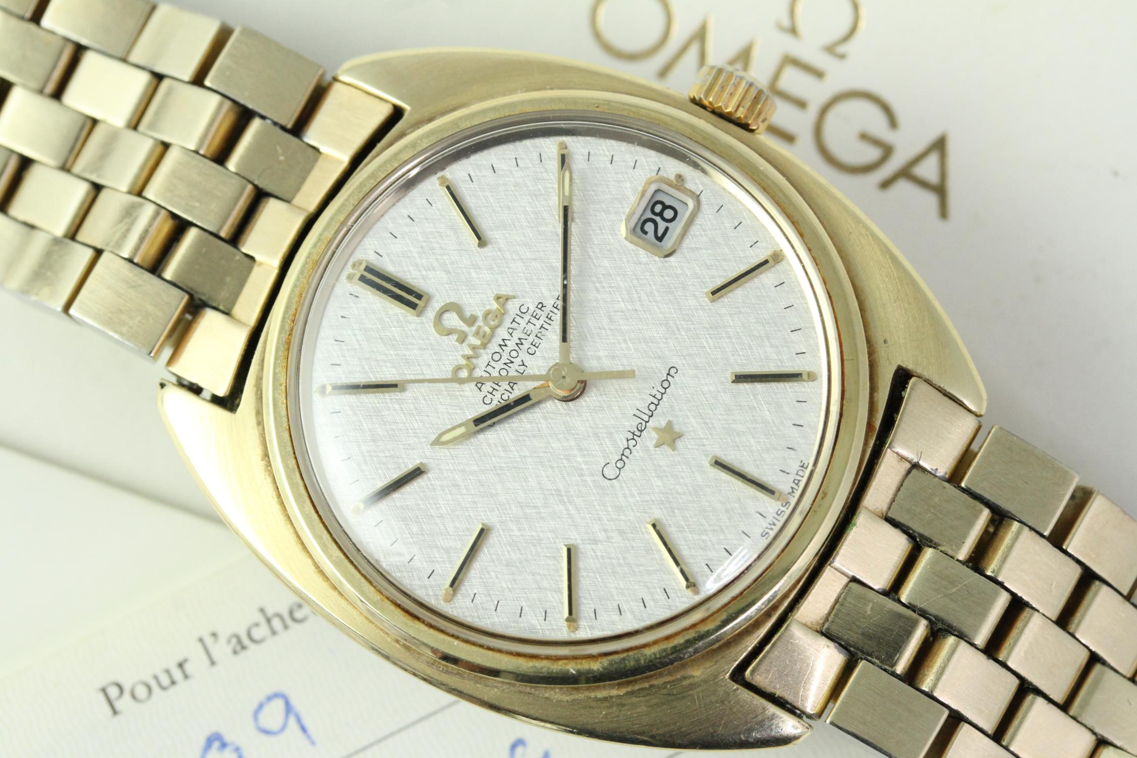 VINTAGE OMEGA CONSTELLATION REFERENCE 168.017 WITH PAPERS 1973