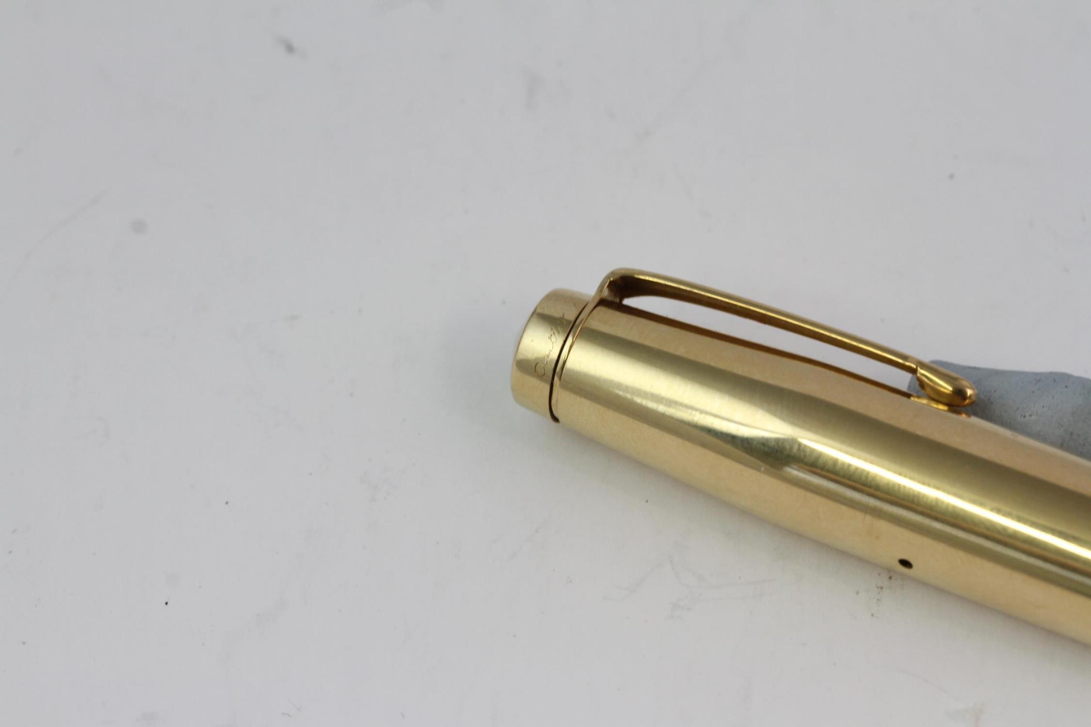 Rare Cartier French Fountain Pen 18K, Cartier Yellow Gold Pen from the 1930s, comes with the - Image 4 of 5