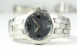 MAURICE LACROIX AUTOMATIC REF MS6017, blue dial, Arabic numerals, stainless steel case, 38mm case,