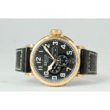 ZENITH TYPE 20 PIOLET D'AERONEF ANNUAL CALENDAR REFERENCE 87.2430.4054 WITH BOX 2014, black dial