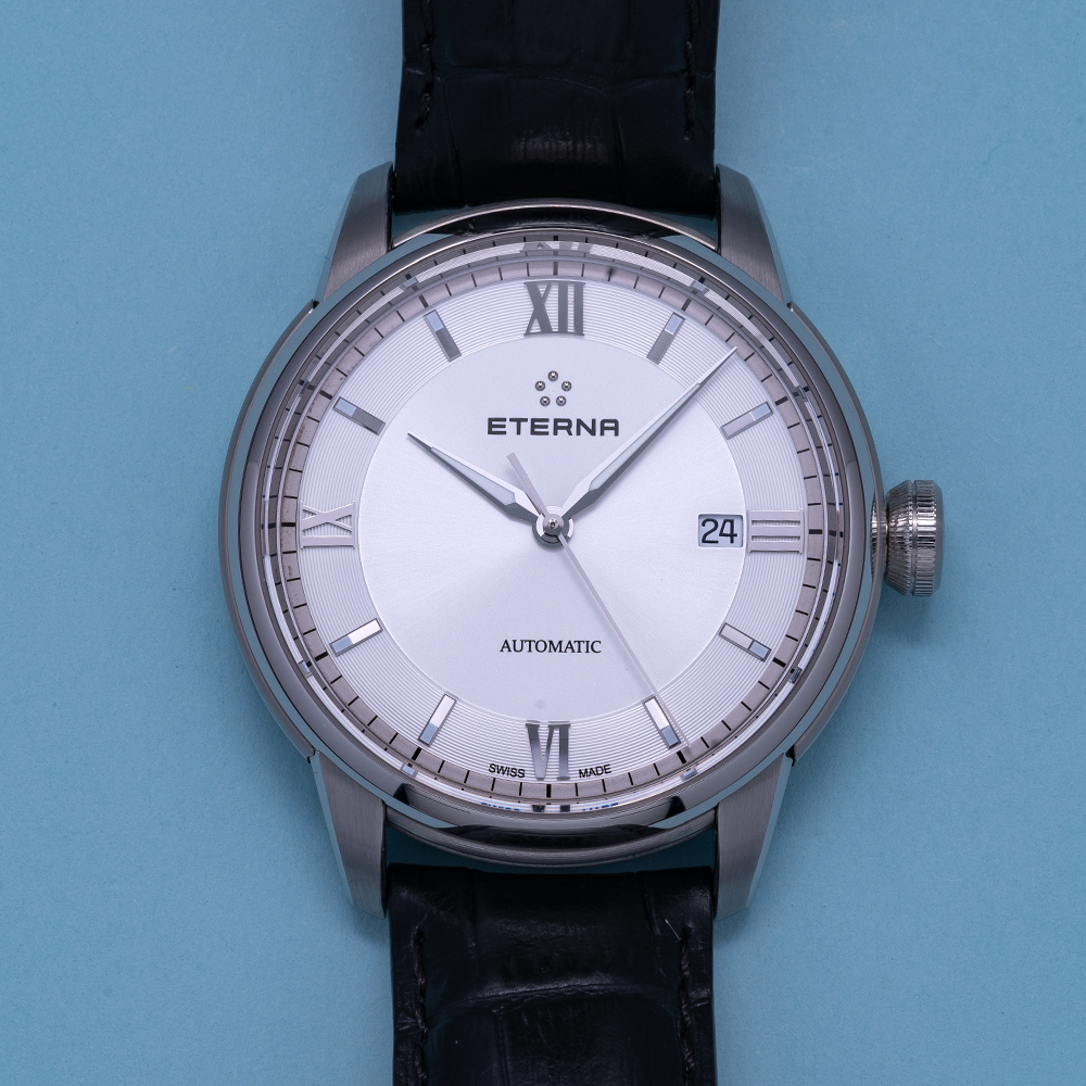 GENTLEMAN'S ETERNA ADVENTIC DATE AUTOMATIC DRESS WATCH, REF. 2970.41.62.1326, NOVEMBER 2015 BOX & - Image 2 of 7