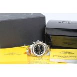 *PRIVATE COLLECTION* BREITLING CHRONOSPACE WITH BOX AND PAPERS REFERENCE A78365, circular black