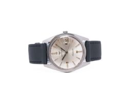 *TO BE SOLD WITHOUT RESERVE* GENTLEMAN'S WITTNAUER AUTOMATIC FANCY SILVER DIAL, REF. 7000, CIRCA.