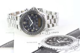 *PRIVATE COLLECTION* BREITLING INTRUDER REVEIL REFERENCE A51035, circular sunburst grey dial with
