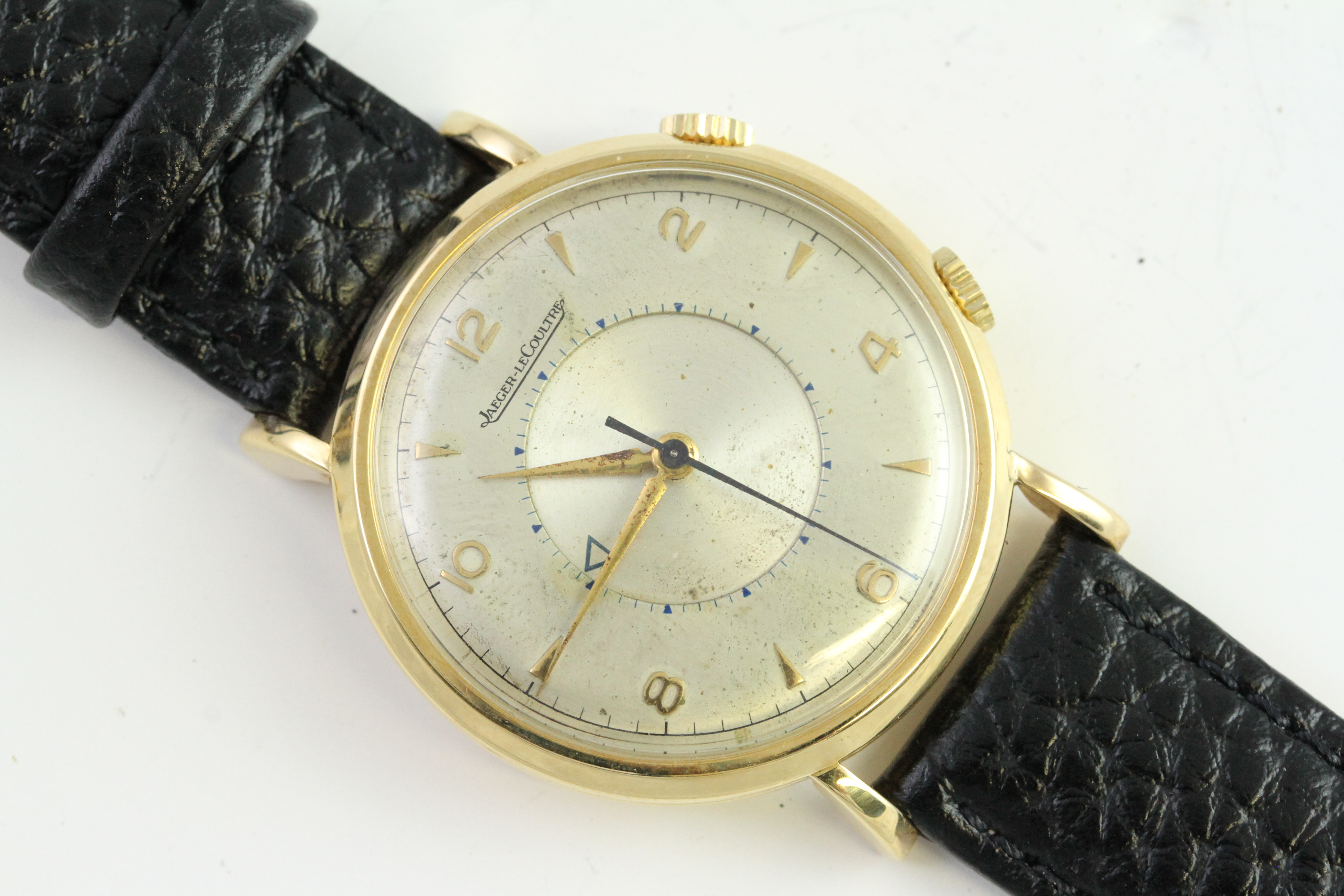 18CT VINTAGE JAEGER LE COULTRE MEMOVOX