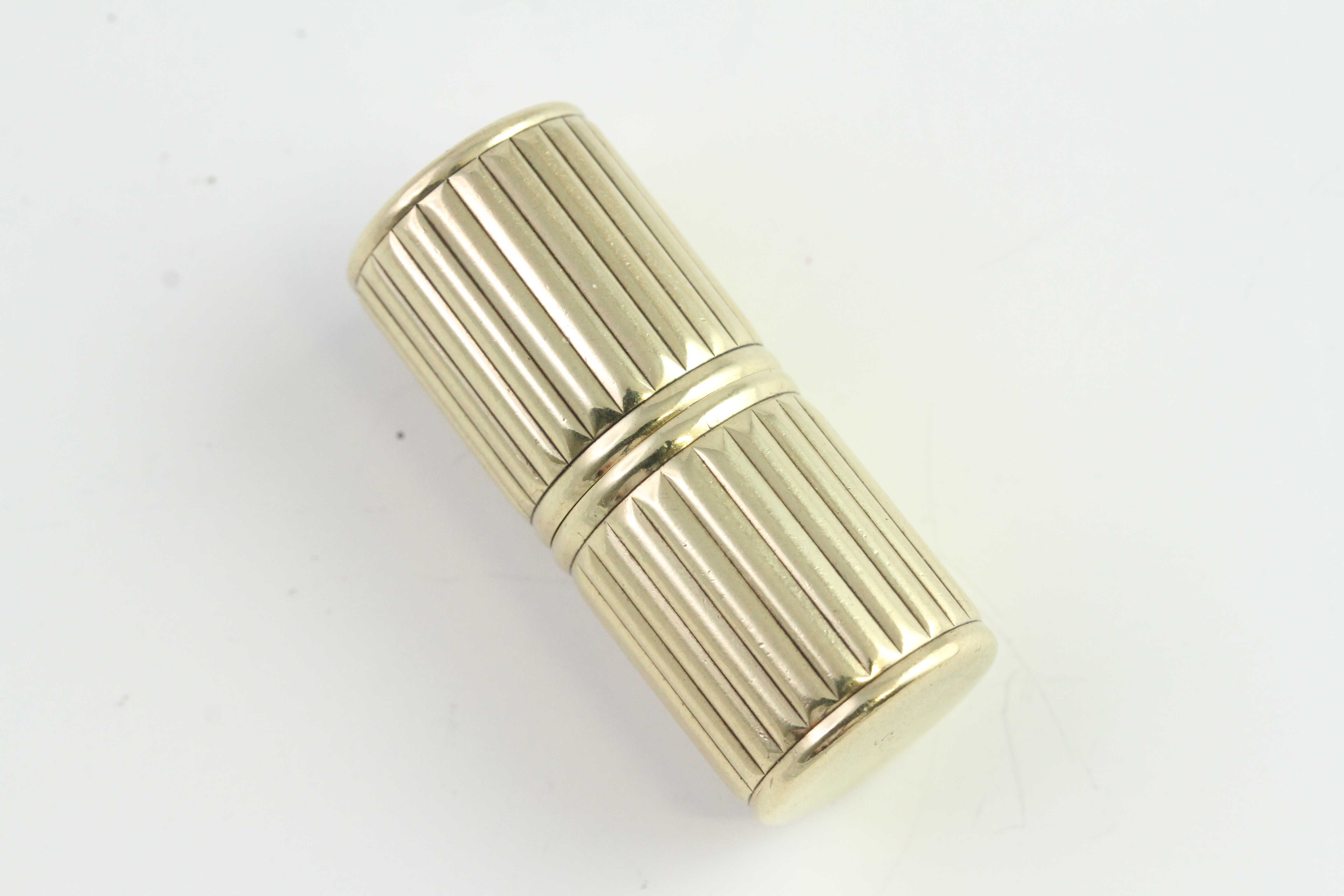 Rare 9ct Cartier London 1940's 'Tom Thumb' Lighter (With 'JC' London Mark), 4 x 1.5cm