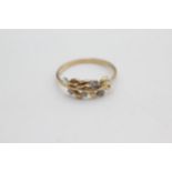 9ct gold diamond fancy dress ring (1.3g)