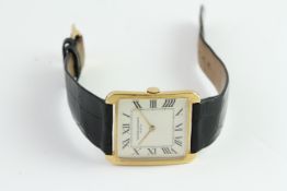 Vintage Vacheron & Constantin 18ct 'Tank' Dress Watch, square cushion dial with black Roman