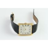 Vintage Vacheron & Constantin 18ct 'Tank' Dress Watch, square cushion dial with black Roman