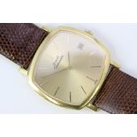 18CT PIAGET AUTOMATIC REFERENCE 13406, gold dial with baton hour markers, date aperture at 3 o'