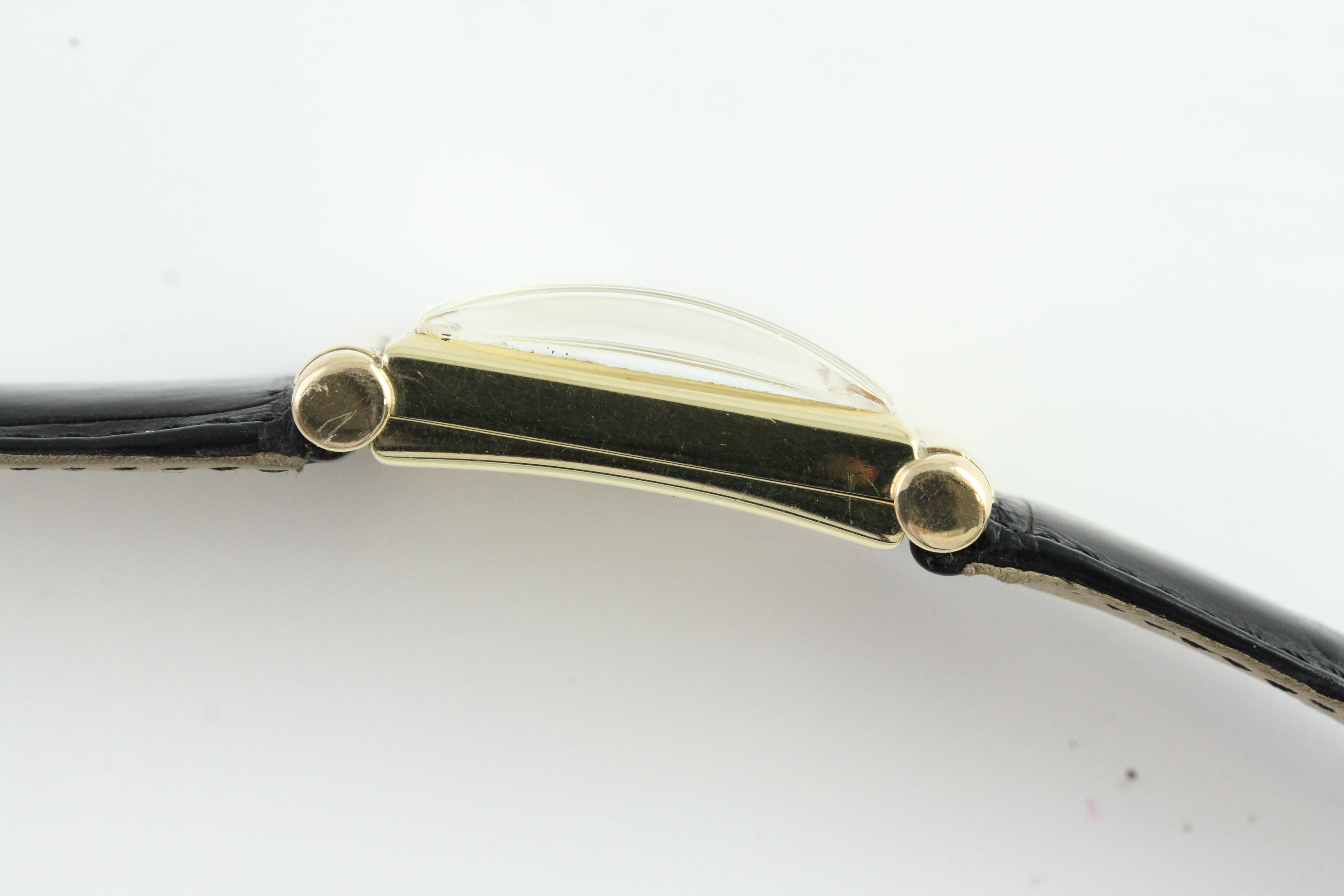 VINTAGE VACHERON & CONSTANTIN 14CT DRESS WATCH CIRCA 1949, champagne rectangular dial with Arabic - Image 2 of 8