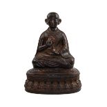 Chinese Bronze Seated Buddha