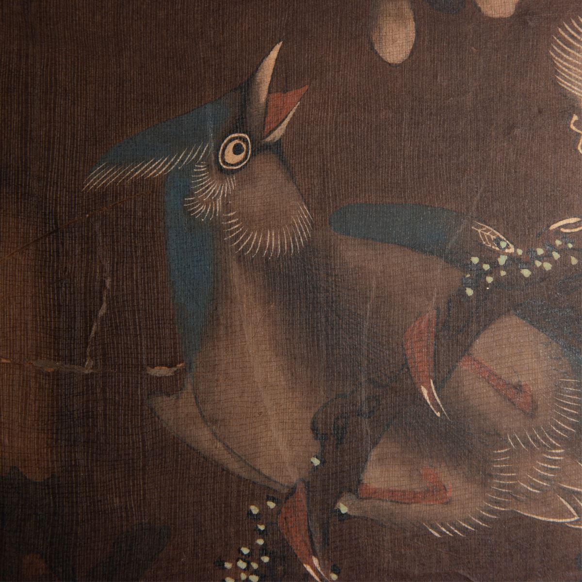 FRAMED CHINESE PAINTING OF BIRD - Image 6 of 11