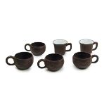 Group Of Six Yixing Clay Tea Cups