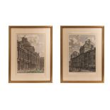 PAIR OF ETCHING PLATE PRINTS OF THE LOUVRE