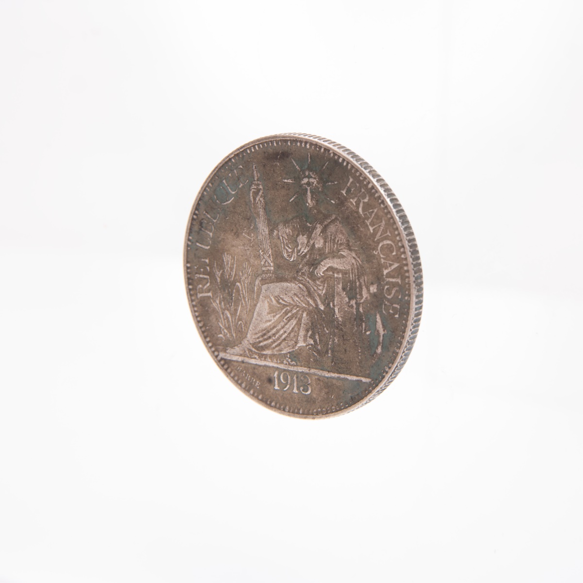 1913 FRENCH INDO-CHINA 1 Piastre Coin - Image 3 of 9