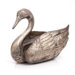 Coco De Mer Nut Shaped Silver Swan