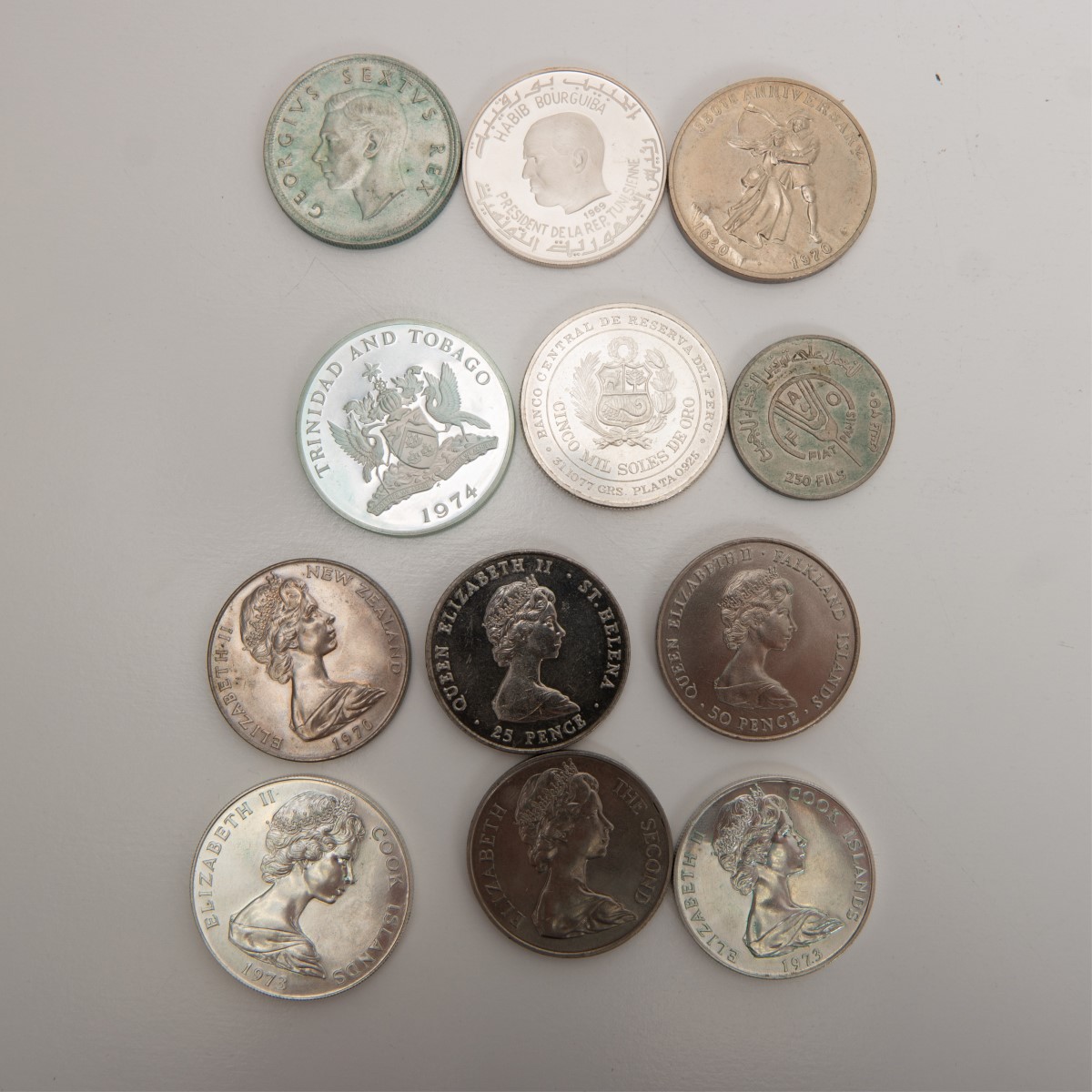 Group of 15 Peru/South Africa/South Atlantic Coins - Image 4 of 6