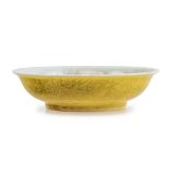 Chinese Yellow Glazed Dish