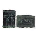 PAIR OF REPLICA MINOAN TILES