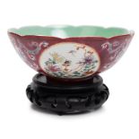 CHINESE PORCELAIN BERRY GLAZED BOWL