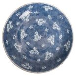 CHINESE BLUE AND WHITE BLOSSOM DISH