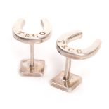 Tiffany & Co. Sterling Lucky Horseshoe Cufflinks